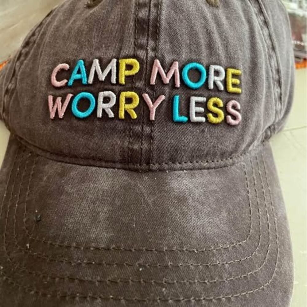 NWT Women's Time And Tru Camp More Worry Less Hat- 9 Hats Available